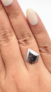 3.18ct | Rustic  Shield Shape Rose Cut Diamond - Modern Rustic Diamond