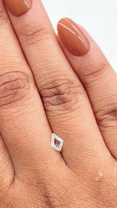 0.28ct | F/SI1 Kite Shape Step Cut Diamond - Modern Rustic Diamond