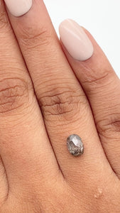 1.03ct | Rustic Oval Shape Rose Cut Diamond - Modern Rustic Diamond