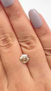 1.68ct | Champagne VS2 Hexagon Shape Step Cut Diamond (GIA) - Modern Rustic Diamond