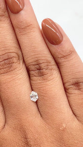 0.35ct | D/VS2 Hexagon Shape Step Cut Diamond - Modern Rustic Diamond