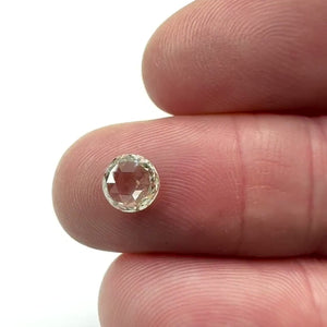 1.00ct | Light Color VS Round Shape Rose Cut Diamond - Modern Rustic Diamond