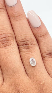 0.79ct | Rustic  Oval Shape Rose Cut Diamond - Modern Rustic Diamond