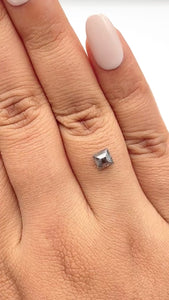 0.74ct | Salt & Pepper Lozenge Shape Step Cut Diamond - Modern Rustic Diamond