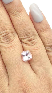 2.41ct |  Cushion Shape  Morganite - Modern Rustic Diamond