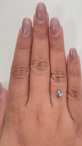 1.30ct | Salt & Pepper Cushion Shape Rose Cut Diamond - Modern Rustic Diamond