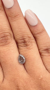 1.56ct | Rustic Pear Shape Brilliant Cut Diamond - Modern Rustic Diamond