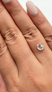 1.30ct | Salt & Pepper Oval Shape Rose Cut Diamond - Modern Rustic Diamond