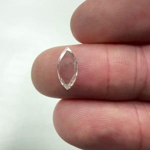 0.65ct | G-H/VVS Marquise Shape Rose Cut Diamond - Modern Rustic Diamond
