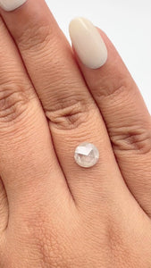 1.38ct | Rustic  Round Shape Rose Cut Diamond - Modern Rustic Diamond