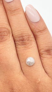 0.76ct | Salt & Pepper Round Shape Rose Cut Diamond - Modern Rustic Diamond