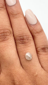 0.78ct | Rustic  Oval Shape Rose Cut Diamond - Modern Rustic Diamond