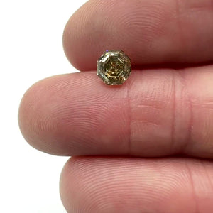 1.23ct | Champagne VS Octagonal Shape Step Cut Diamond - Modern Rustic Diamond