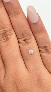 0.35ct | Salt & Pepper Hexagon Shape Rose Cut Diamond - Modern Rustic Diamond