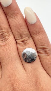 2.75ct | Salt & Pepper Round Shape Rose Cut Diamond - Modern Rustic Diamond