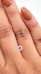 0.30ct | G/SI2 Hexagon Shape Step Cut Diamond - Modern Rustic Diamond