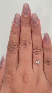 0.77ct | Salt & Pepper Oval Shape Rose Cut Diamond - Modern Rustic Diamond