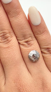 3.13ct | Rustic Round Shape Rose Cut Diamond - Modern Rustic Diamond