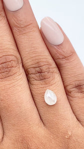 1.14ct | Rustic Pear Shape Rose Cut Diamond - Modern Rustic Diamond