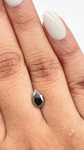 1.09ct | Black Pear Shape Brilliant Cut Diamond - Modern Rustic Diamond