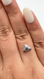 1.53ct | Rustic  Shield Shape Rose Cut Diamond - Modern Rustic Diamond