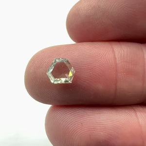 1.09ct | I-J/VS-SI Shield Shape Rose Cut Diamond - Modern Rustic Diamond