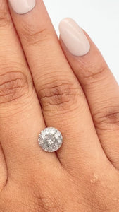 2.51ct | Rustic  Round Shape Brilliant Cut Diamond - Modern Rustic Diamond