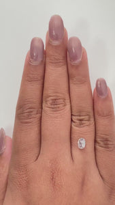 1.12ct | Salt & Pepper Oval Shape Rose Cut Diamond - Modern Rustic Diamond
