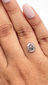 1.55ct | Rustic Pear Shape Rose Cut Diamond - Modern Rustic Diamond