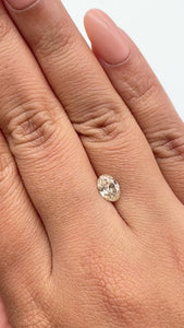 1.01ct | Champagne VS Oval Shape Brilliant Cut Diamond - Modern Rustic Diamond