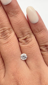 0.81ct | Salt & Pepper Round Shape Brilliant Cut Diamond - Modern Rustic Diamond