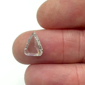 1.89ct | F/SI2 Pear Shape Rose Cut Diamond (IGI) - Modern Rustic Diamond