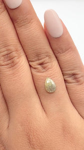 1.20ct | Rustic  Pear Shape Rose Cut Diamond - Modern Rustic Diamond