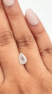 1.51ct | Rustic Pear Shape Brilliant Cut Diamond - Modern Rustic Diamond