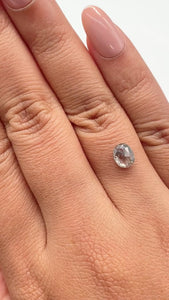 1.09ct | Salt & Pepper Oval Shape Rose Cut Diamond - Modern Rustic Diamond
