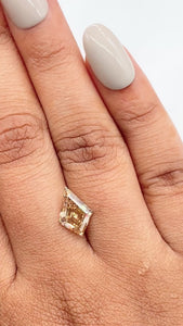 2.08ct | Fancy Brownish Yellow VS2 Kite Shape Step Cut Diamond (GIA) - Modern Rustic Diamond