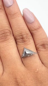 2.90ct | Rustic Triangular Shape Step Cut Diamond - Modern Rustic Diamond