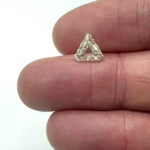 1.55ct | Light Color VVS Shield Shape Step Cut Diamond - Modern Rustic Diamond