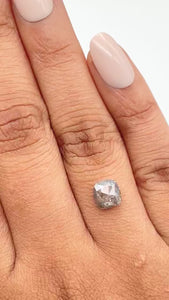 1.28ct | Rustic Cushion Shape Rose Cut Diamond - Modern Rustic Diamond