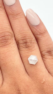 1.32ct | Rustic Hexagon Shape Rose Cut Diamond - Modern Rustic Diamond
