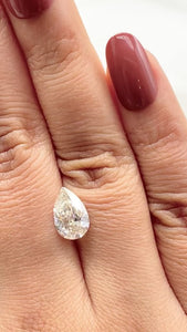 2.01ct | L/VVS1 Pear Shape Brilliant Cut Diamond (GIA) - Modern Rustic Diamond