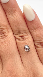 0.79ct | Rustic Oval Shape Rose Cut Diamond - Modern Rustic Diamond