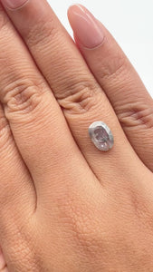 1.94ct | Salt & Pepper Oval Shape Rose Cut Diamond - Modern Rustic Diamond