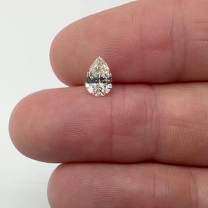 0.90ct | J/VS1 Pear Shape Brilliant Cut Diamond (GIA) - Modern Rustic Diamond