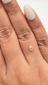 0.63ct | Rustic/ Pear Shape Rose Cut Diamond - Modern Rustic Diamond