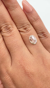 1.13ct | Light Color VVS Oval Shape Rose Cut Diamond - Modern Rustic Diamond