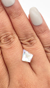 2.15ct |  Kite Shape Step Cut Moonstone - Modern Rustic Diamond