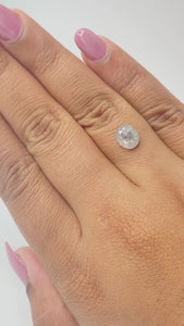 1.69ct | Salt & Pepper Oval Shape Rose Cut Diamond - Modern Rustic Diamond