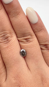 1.03ct | Salt & Pepper Oval Shape Brilliant Cut Diamond - Modern Rustic Diamond