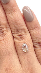 1.02ct | Champagne VS1 Oval Shape Rose Cut Diamond (GIA) - Modern Rustic Diamond